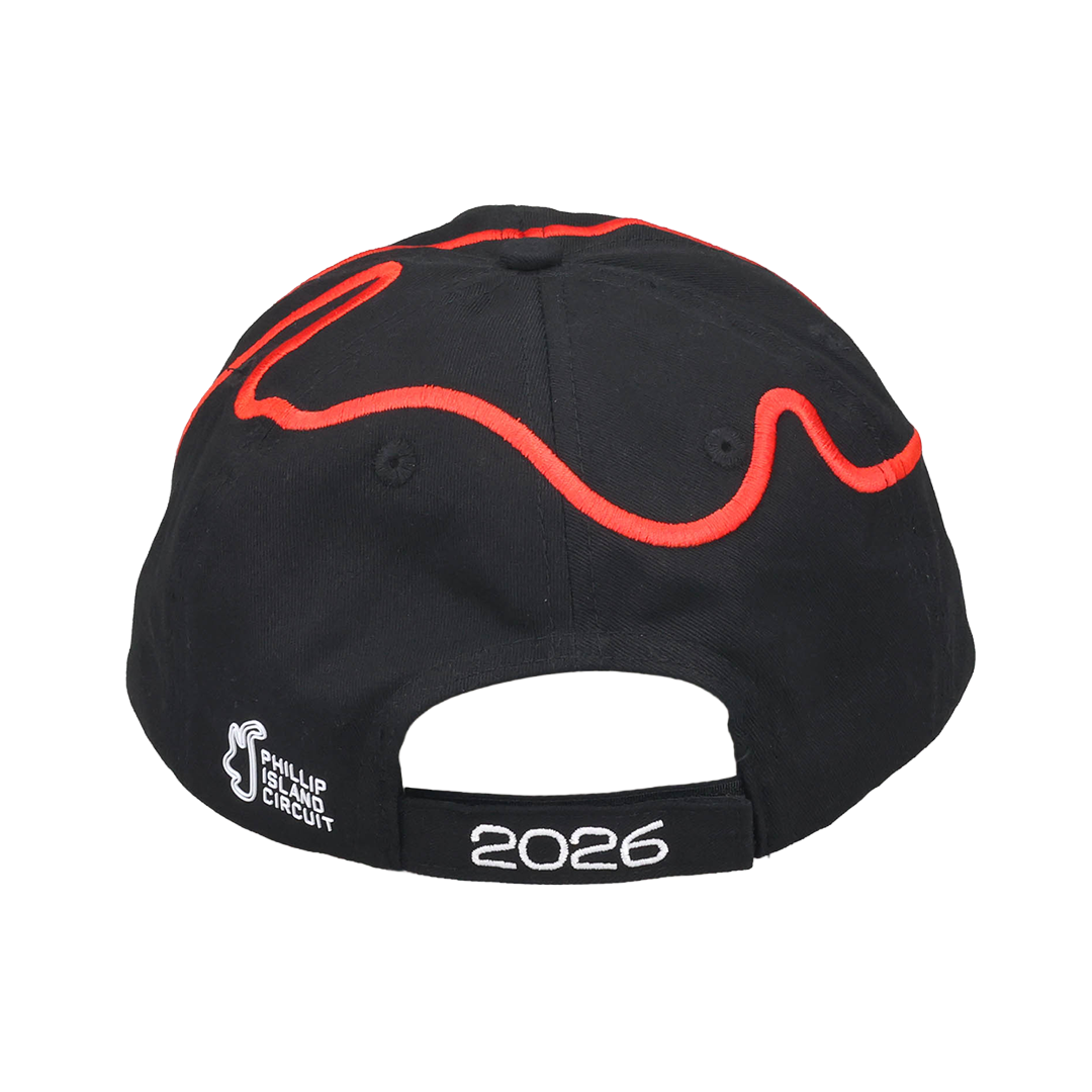 2026 TRACK CAP [BLACK/RED]