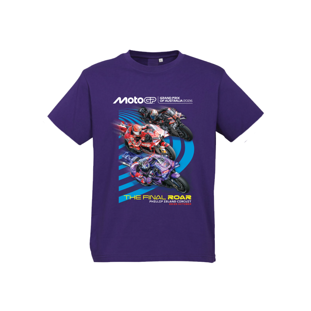 2026 KIDS POSTER TEE [PURPLE]