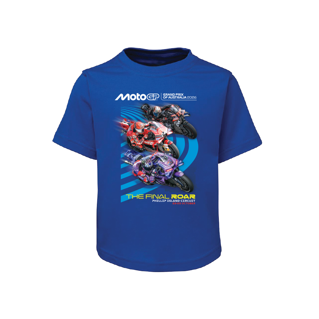 2026 KIDS POSTER TEE [ROYAL]