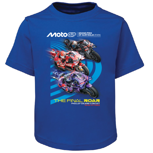 2026 KIDS POSTER TEE [ROYAL]