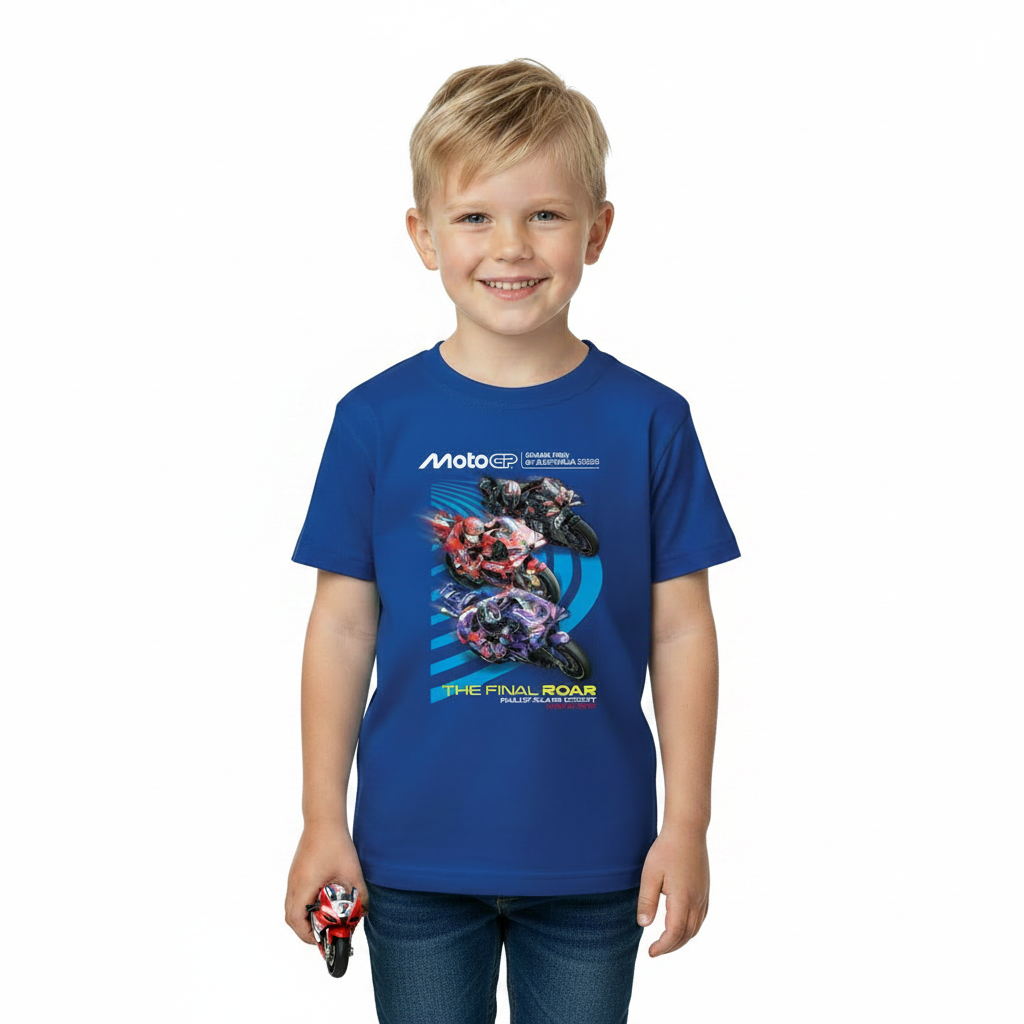 2026 KIDS POSTER TEE [ROYAL]