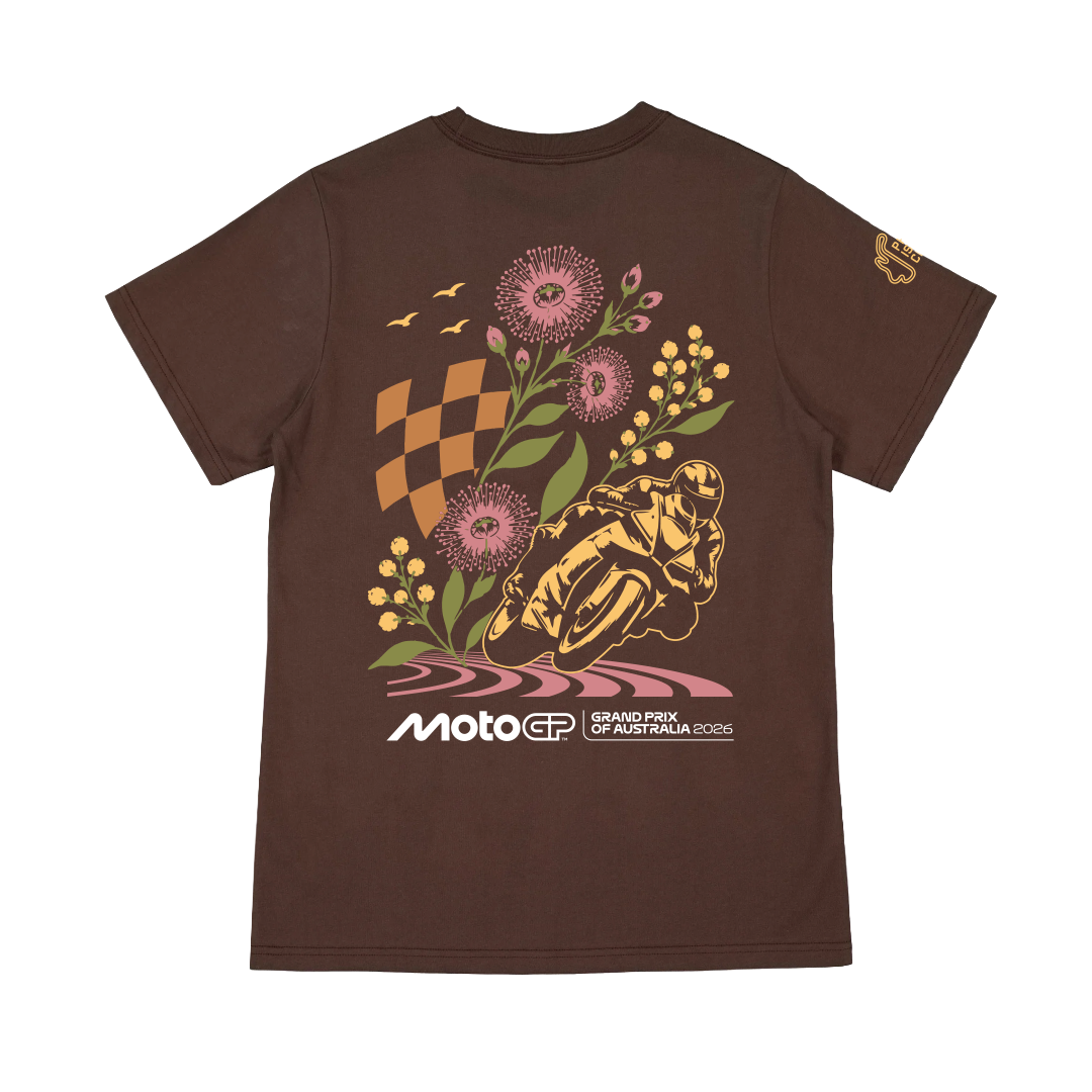 2026 LADIES FLORA TEE [ESPRESSO]