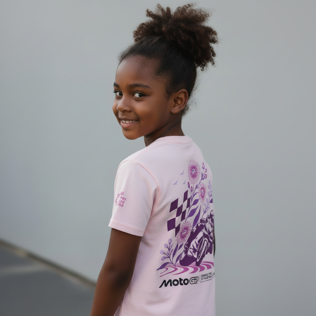 2026 GIRLS FLORAL TEE [PINK]