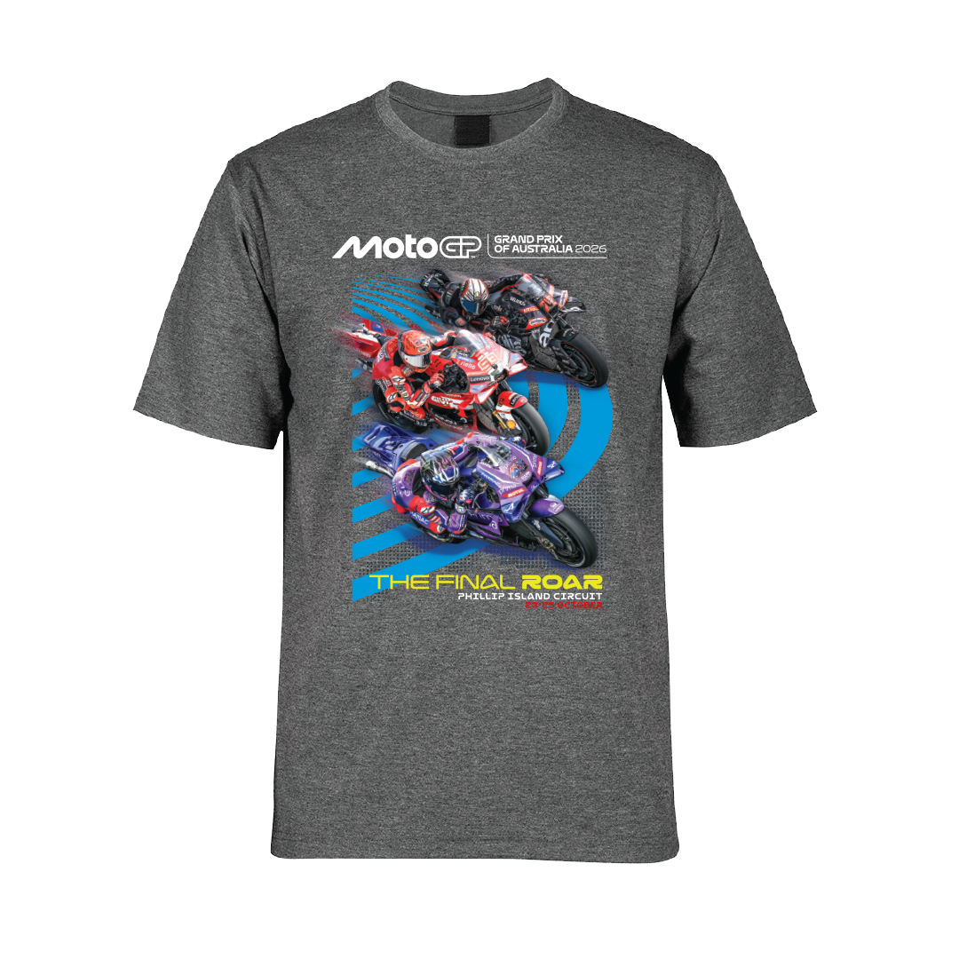 2026 POSTER T-SHIRT [CHARCOAL MARLE]