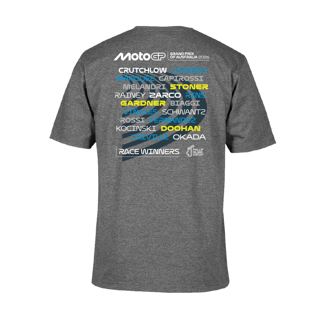 2026 POSTER T-SHIRT [CHARCOAL MARLE]