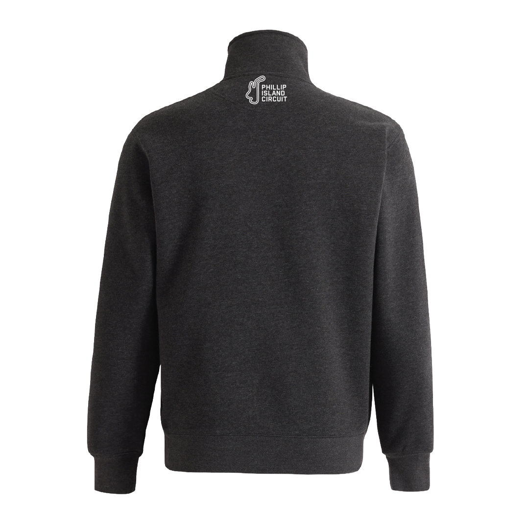 2026 1/4 ZIP SWEATER [CHARCOAL MARLE]