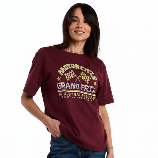 Womens Arch Tee - Plum