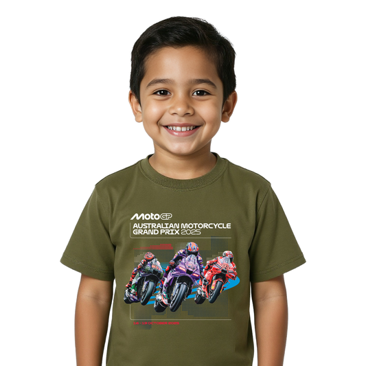 2025 KIDS POSTER TEE [khaki]