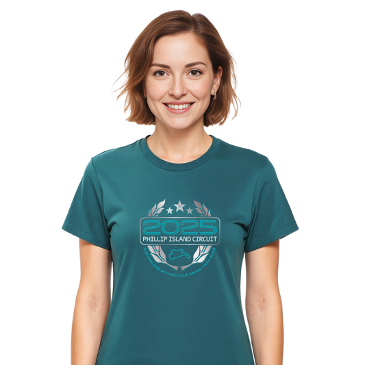 2025 LADIES WREATH TEE [atlantic]