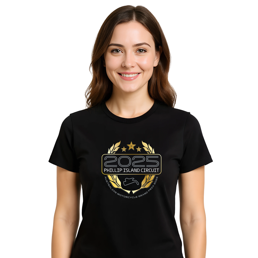 2025 LADIES WREATH TEE [blk]