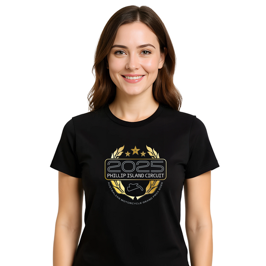 2025 LADIES WREATH TEE [blk]