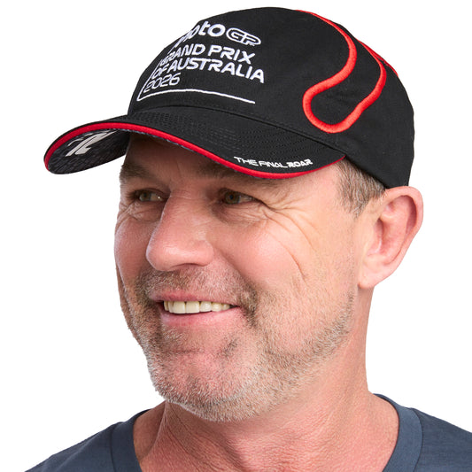 2026 TRACK CAP [BLACK/RED]