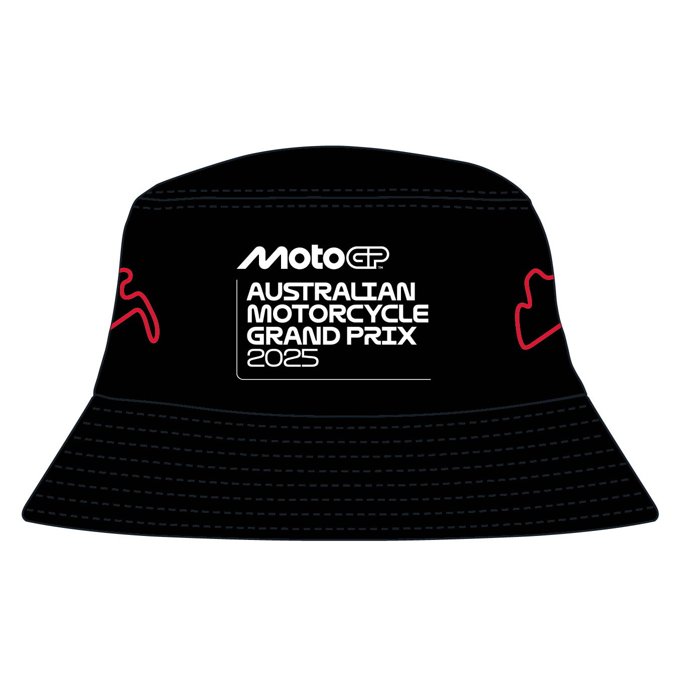2025 BUCKET HAT [blk_red]