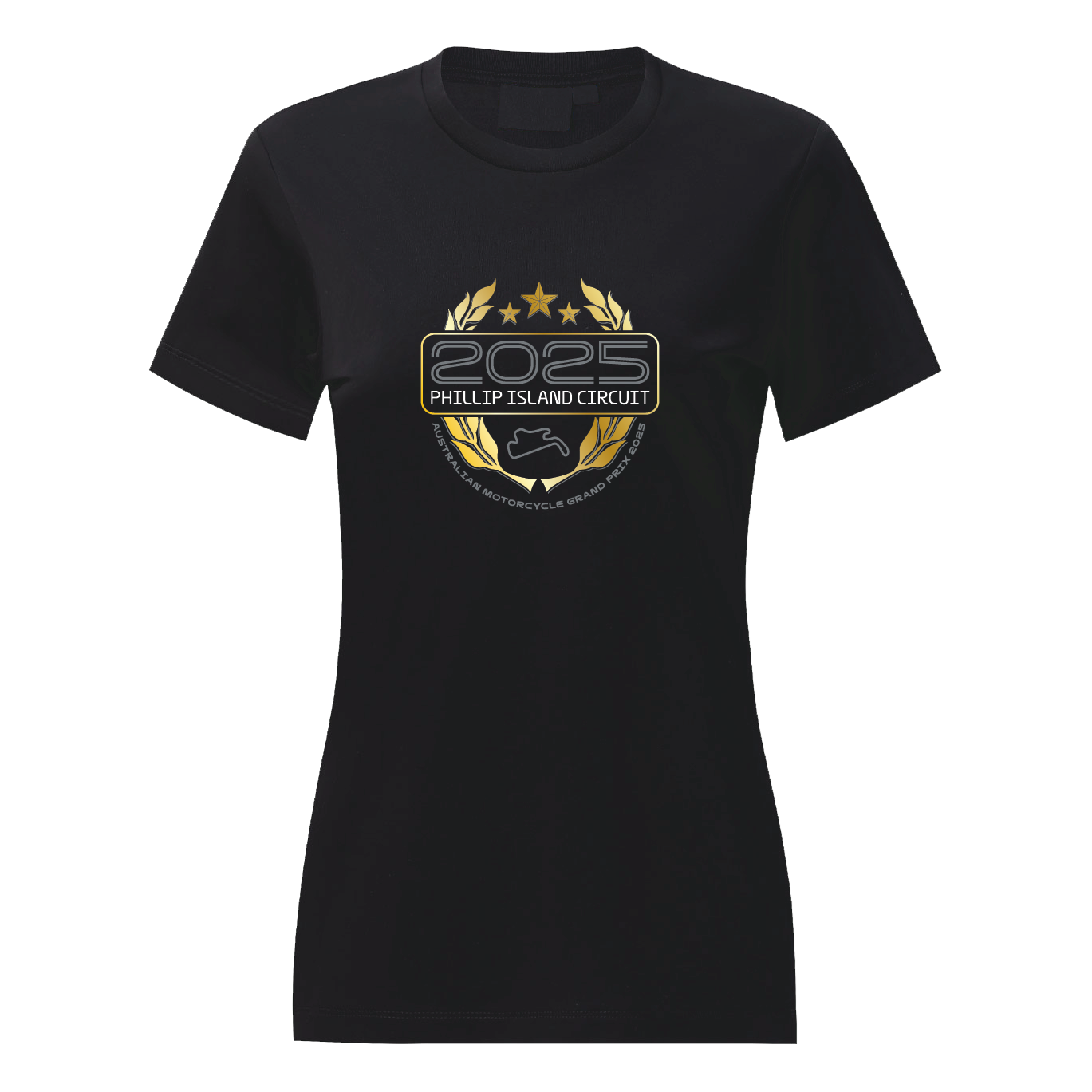 2025 LADIES WREATH TEE [blk]
