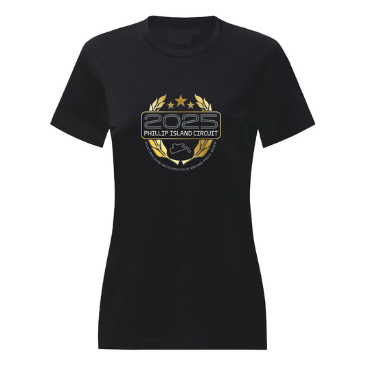 2025 LADIES WREATH TEE [blk]