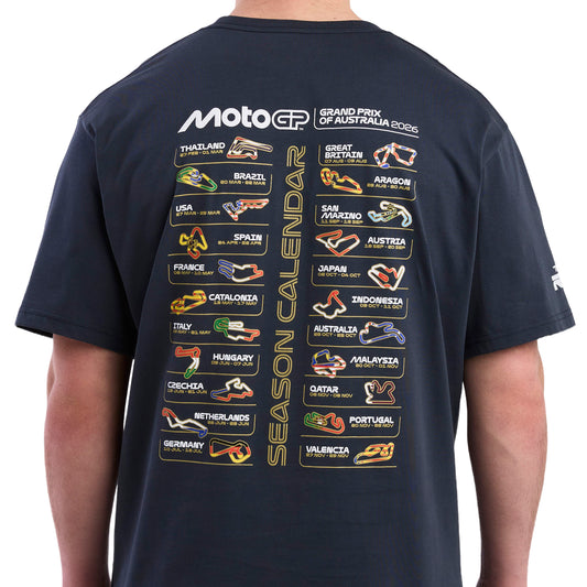 2026 CALENDAR TEE [STEEL BLUE]