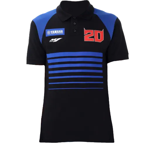 YAMAHA DUAL FQ20 MEN'S STRIPES POLO